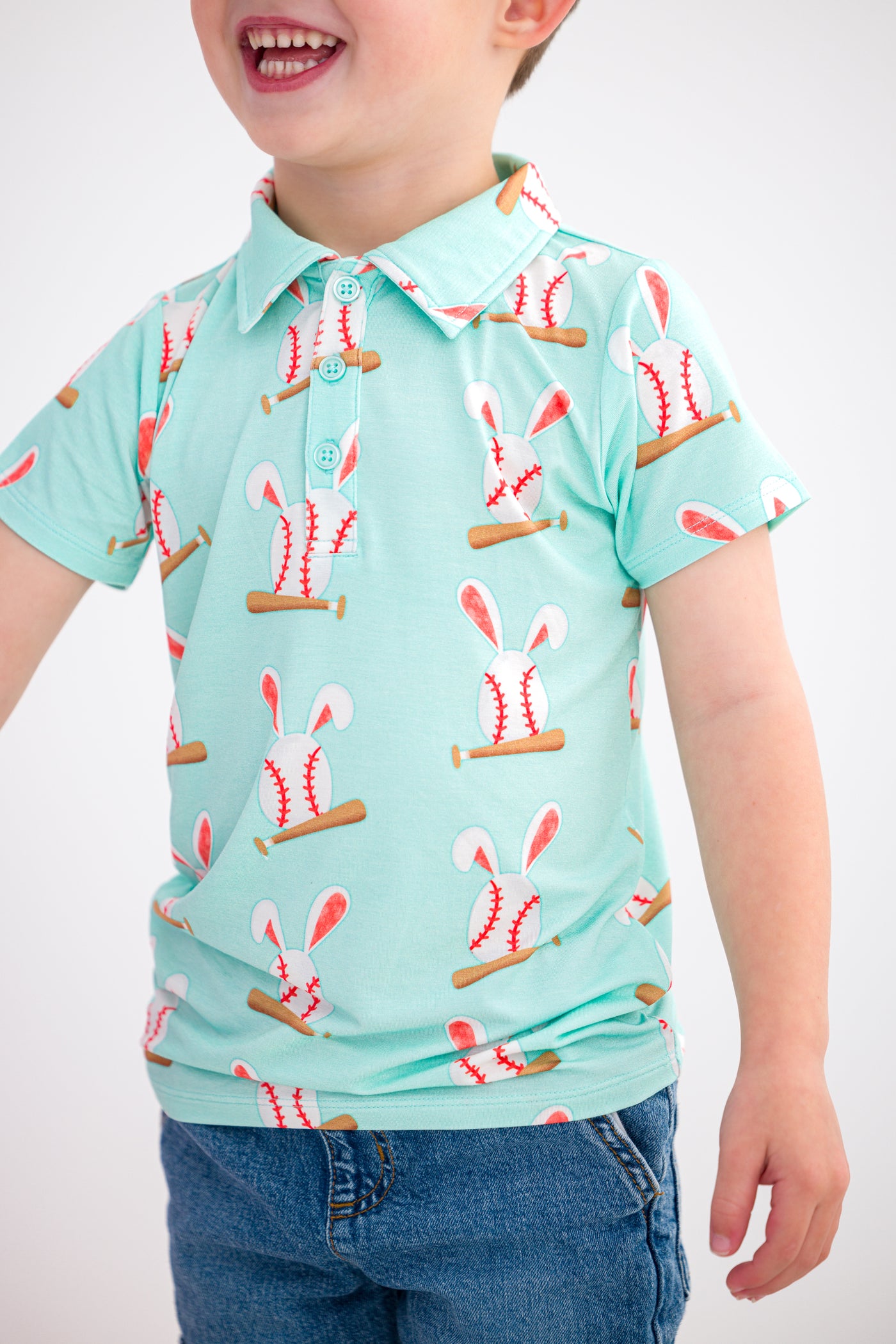 Baseball Bunnies Polo Shirt