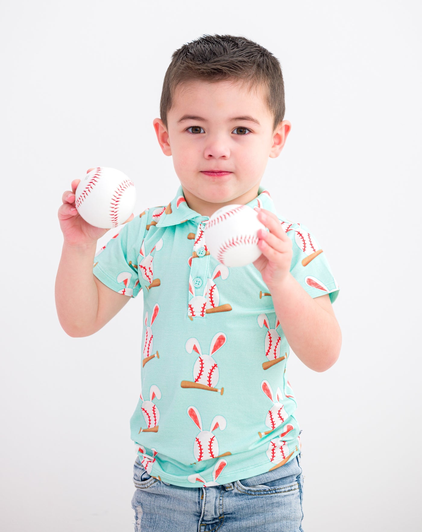 Baseball Bunnies Polo Shirt