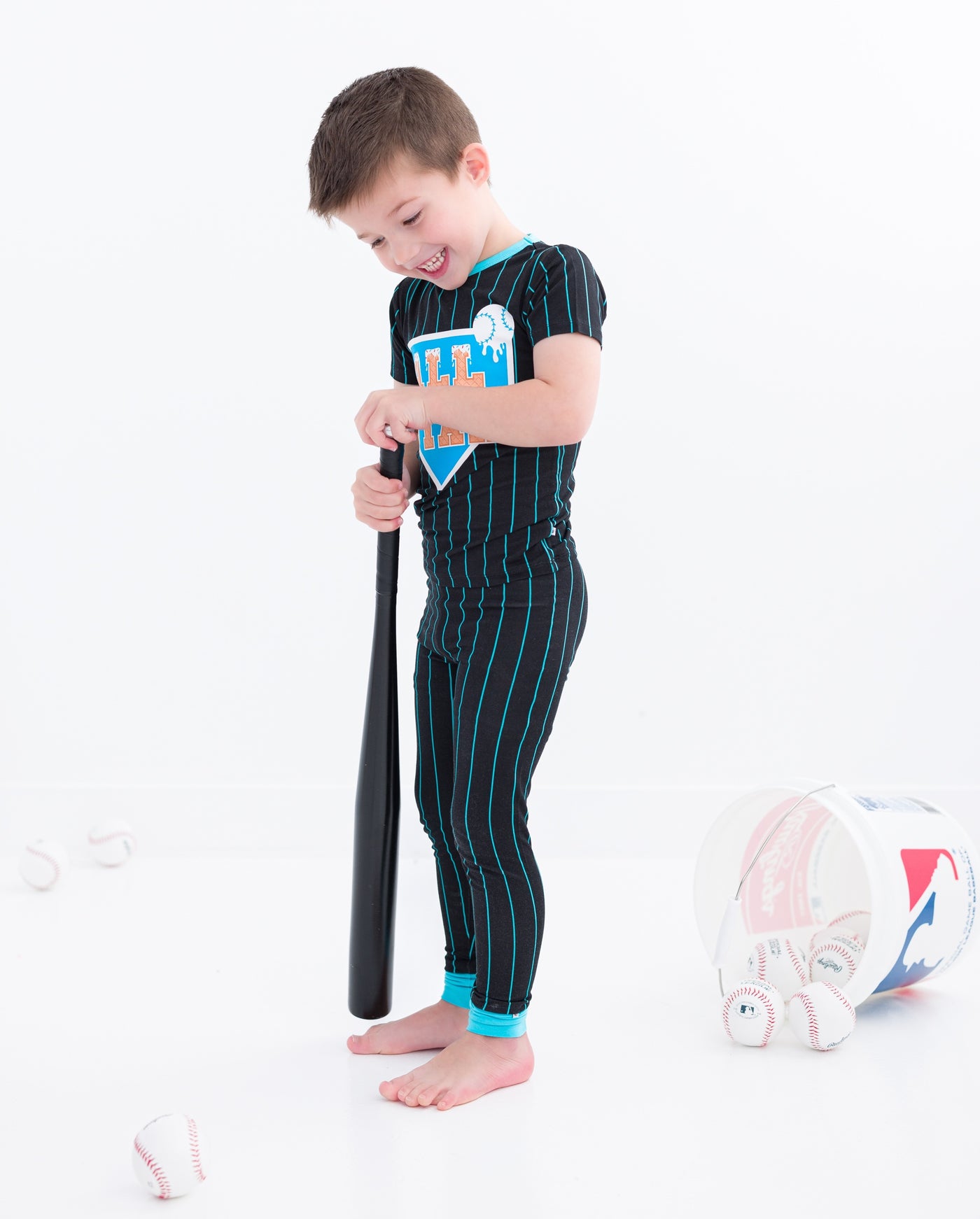 All-Star Pinstripes 2-Piece Pajamas