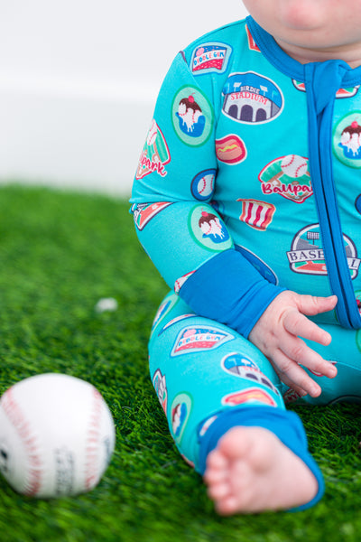 Baseball Patches Convertible Romper