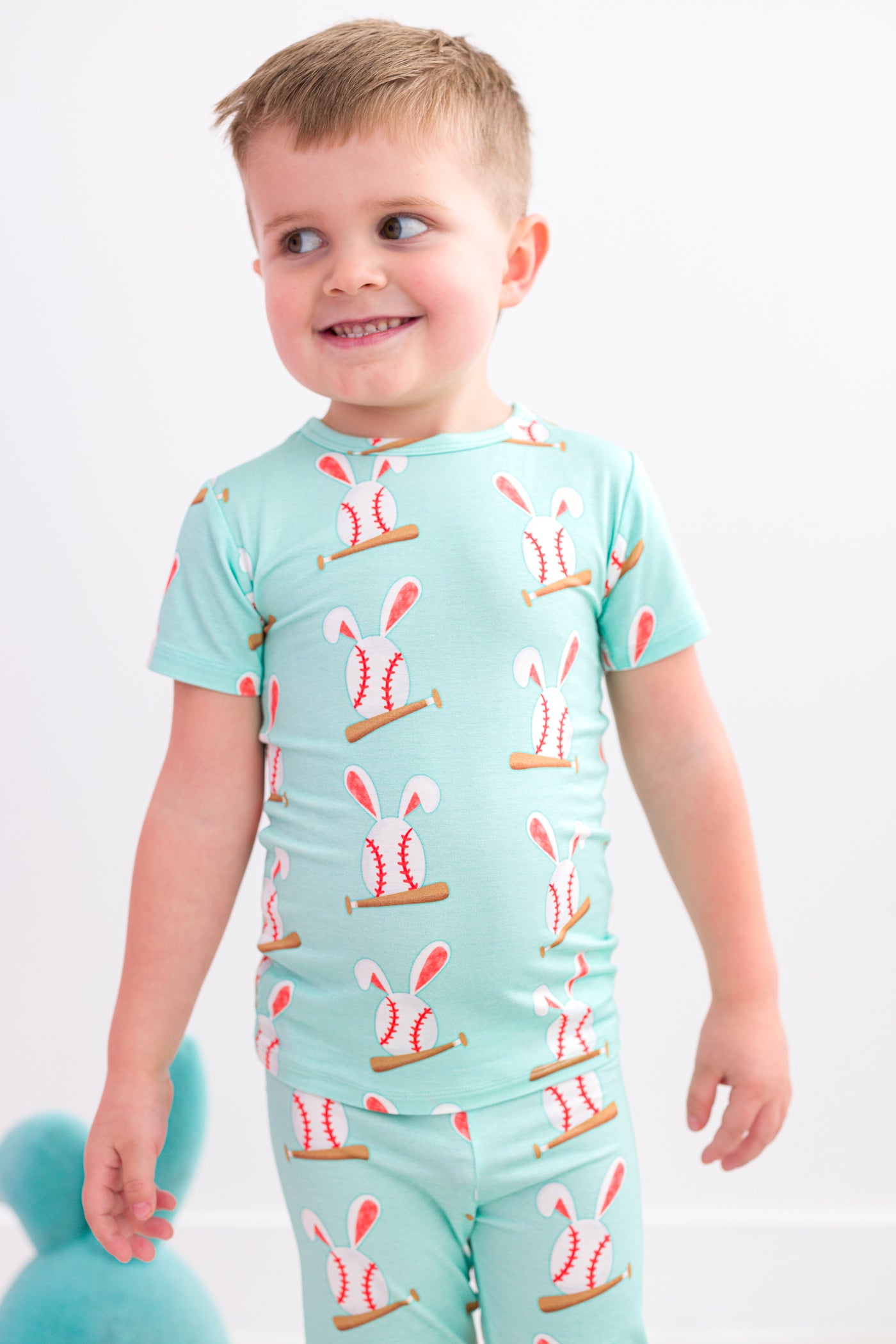 Baseball Bunnies 2-Piece Pajamas