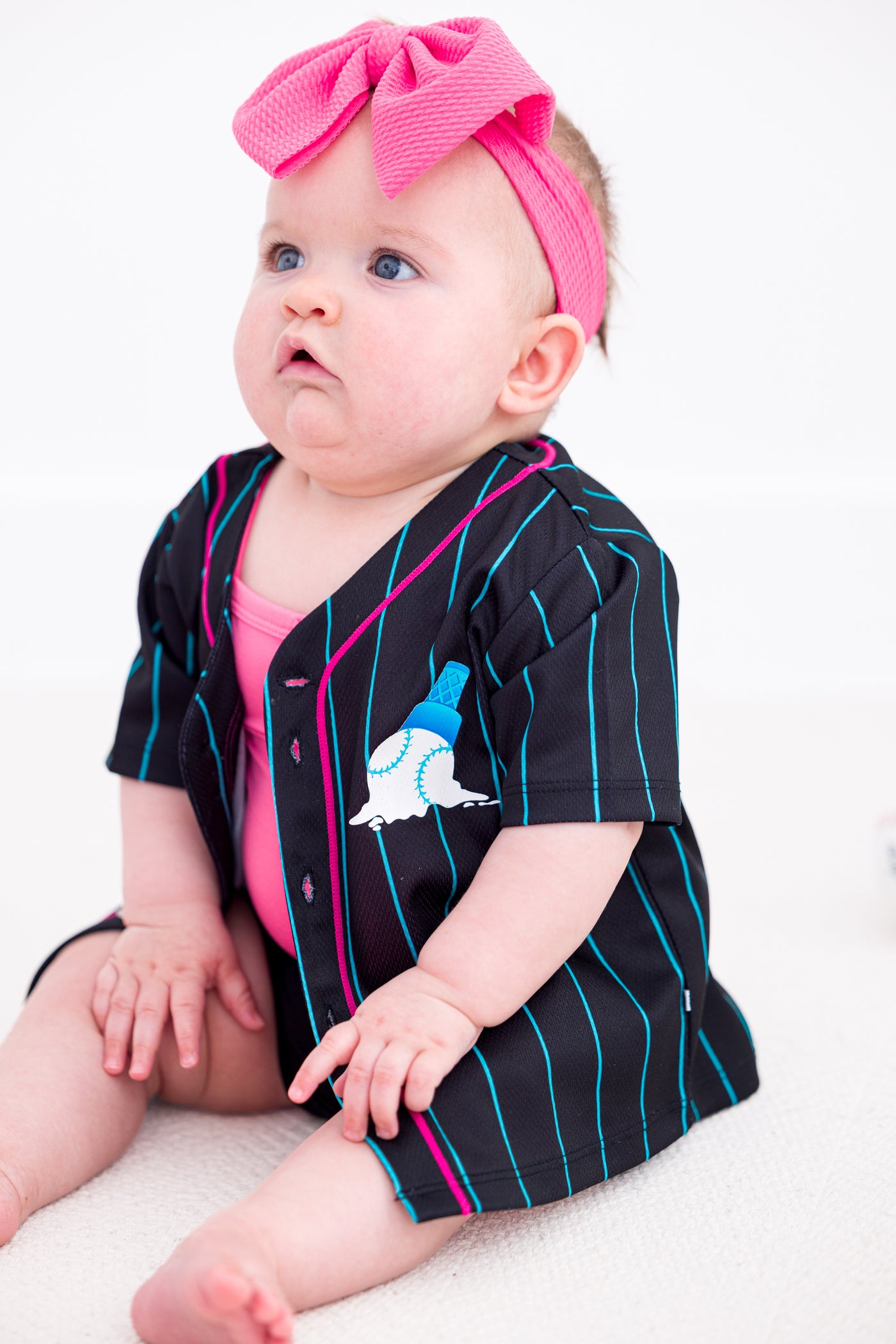 Sundae Sluggers Baseball Jersey - ICE/PINK