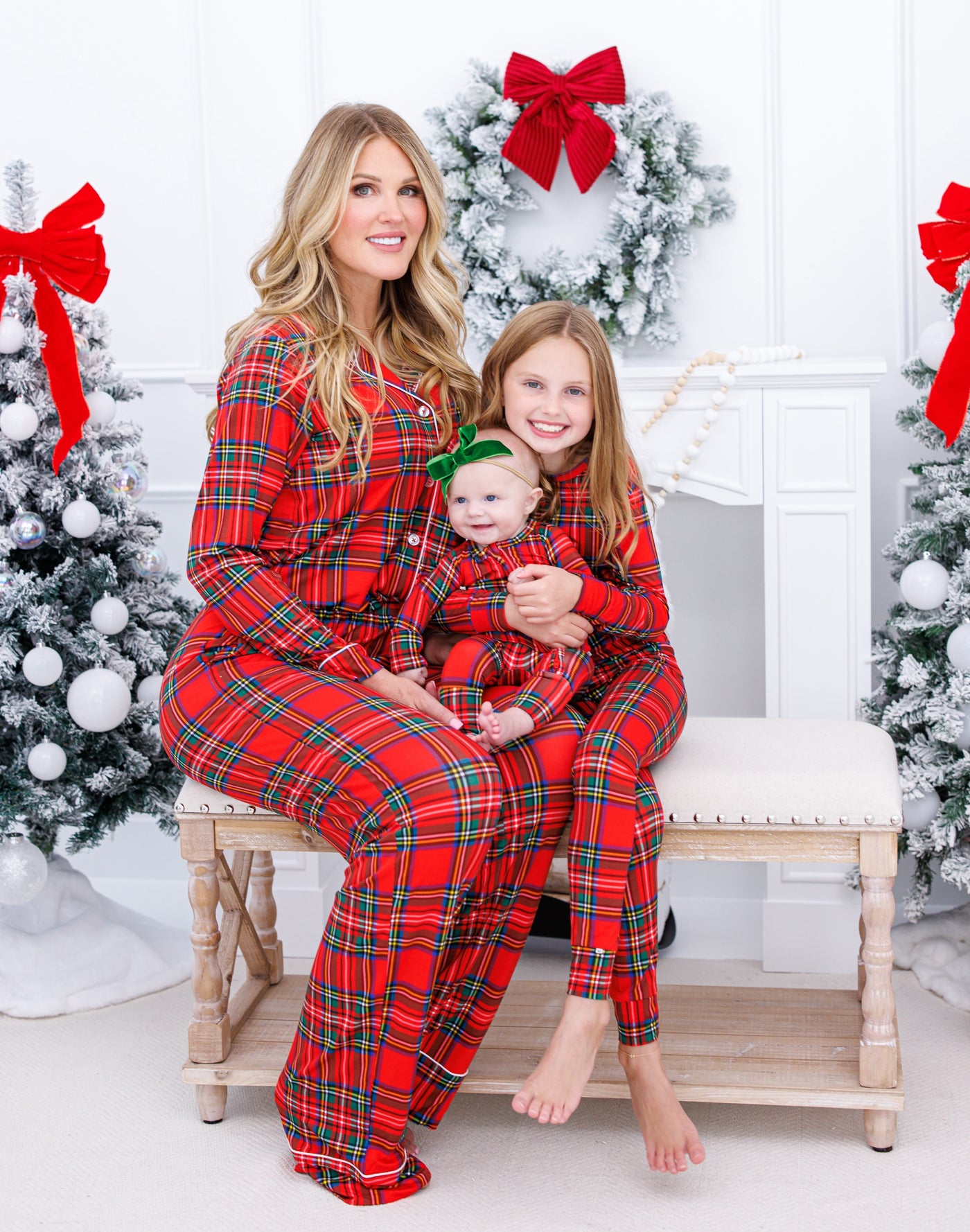 tartan plaid women's lounge set