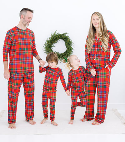 tartan plaid men's lounge set