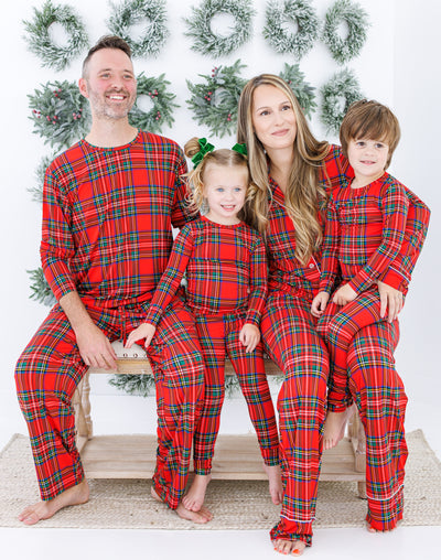 tartan plaid men's lounge set