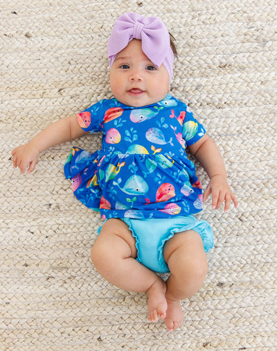 moby birdie peplum set