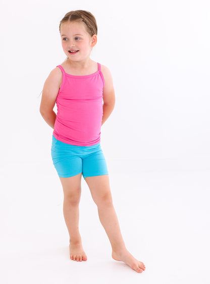 Scuba Biker Shorts with elastic waistband and printed logo detail
