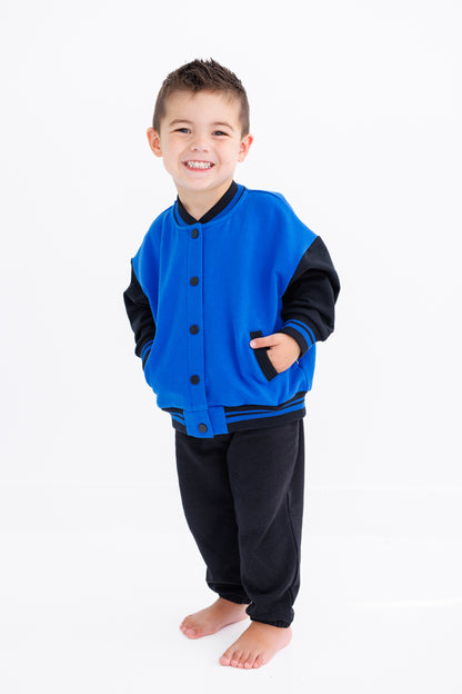 Blue And Black Varsity Jacket