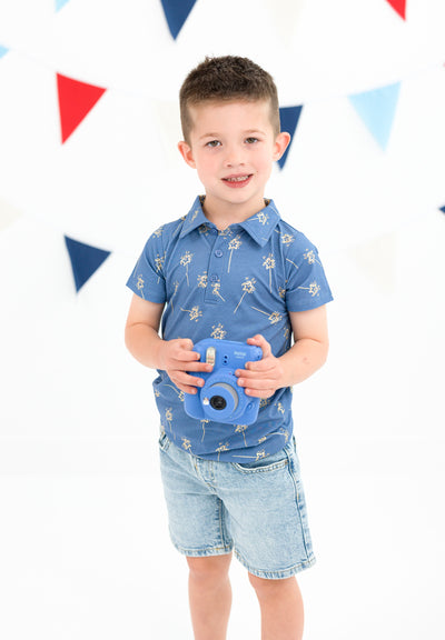 Sparkler Gold Foil Polo Shirt