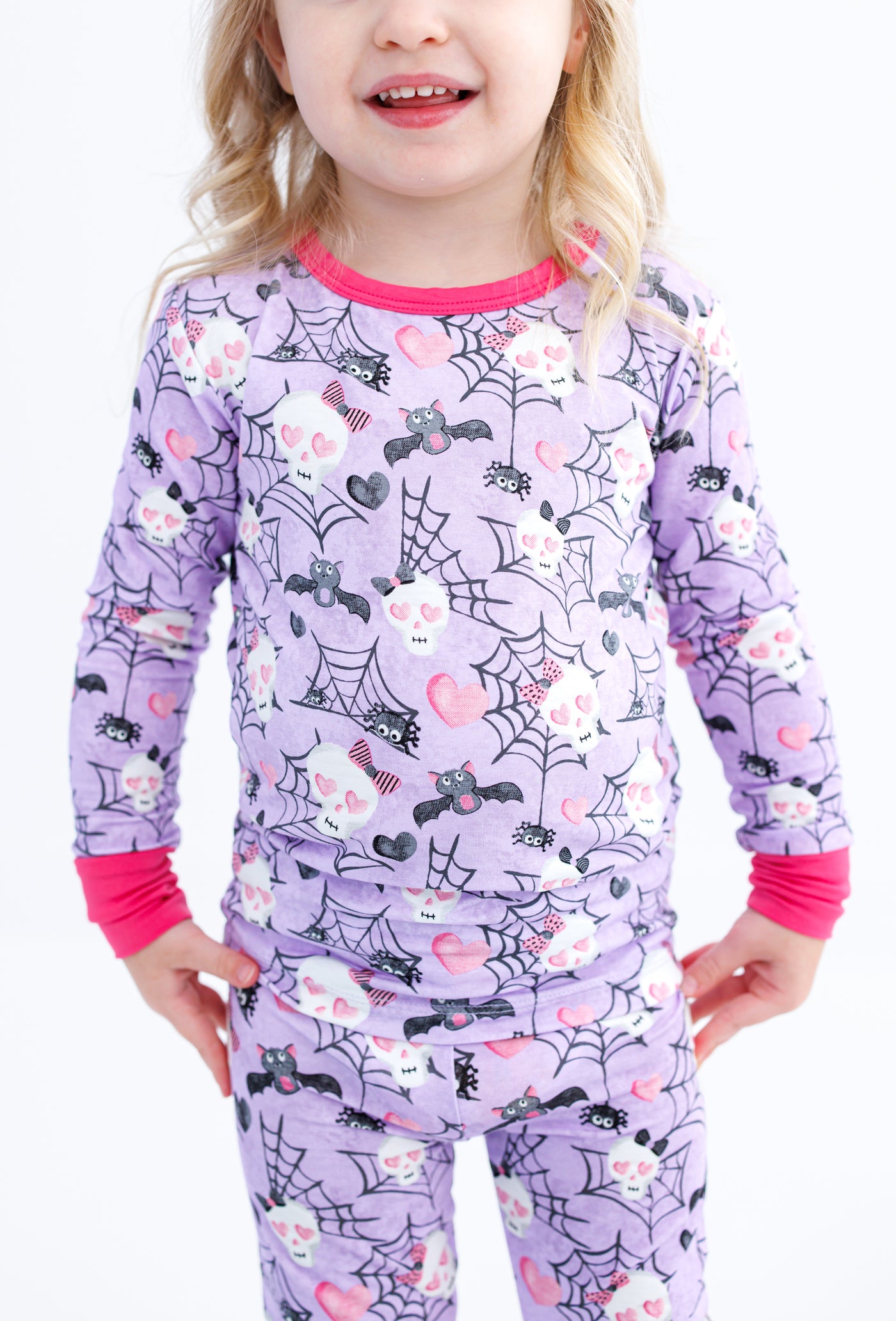 carrie 2-piece glow-in-the-dark pajamas: LONG