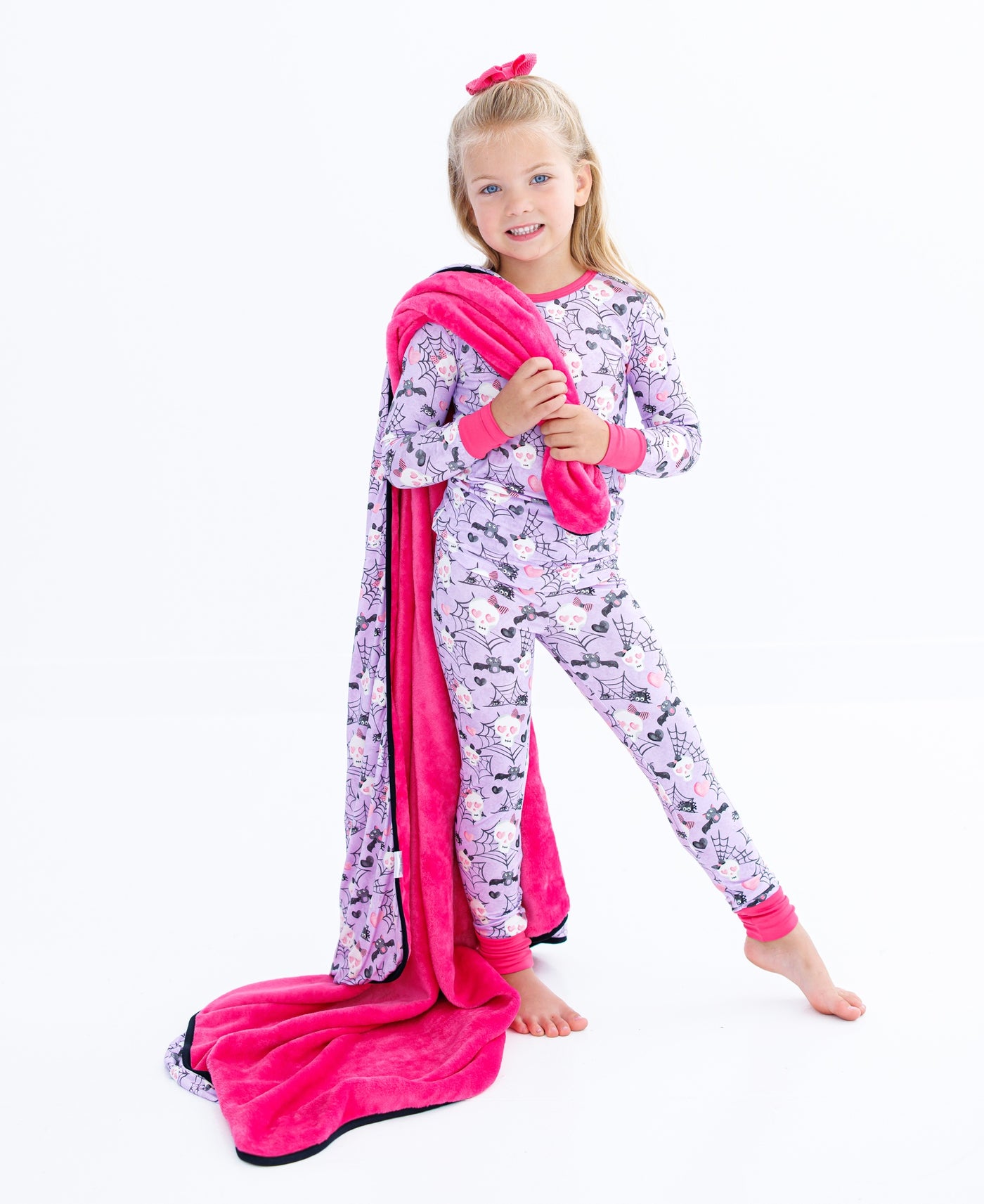 carrie 2-piece glow-in-the-dark pajamas: LONG