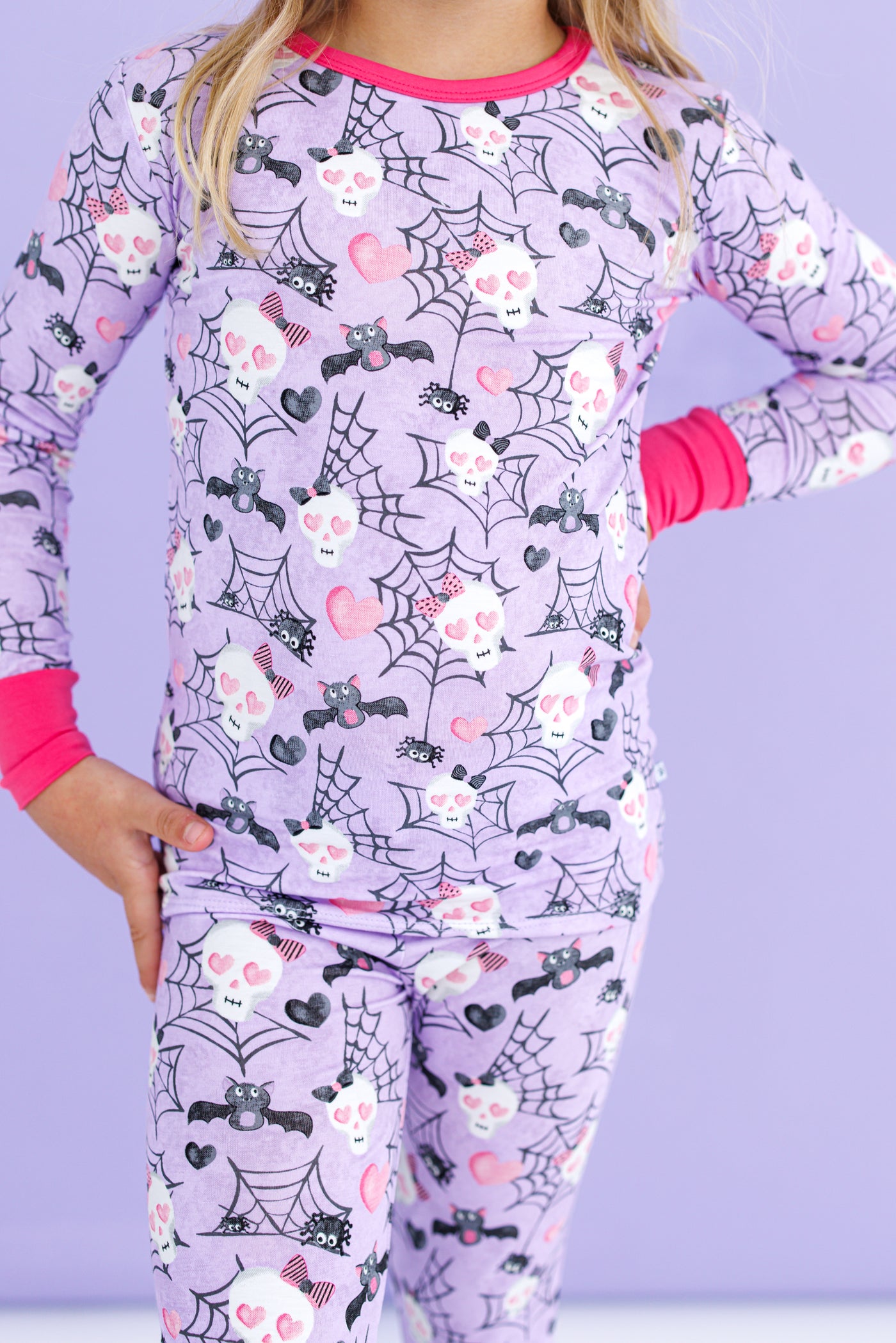 carrie 2-piece glow-in-the-dark pajamas: LONG