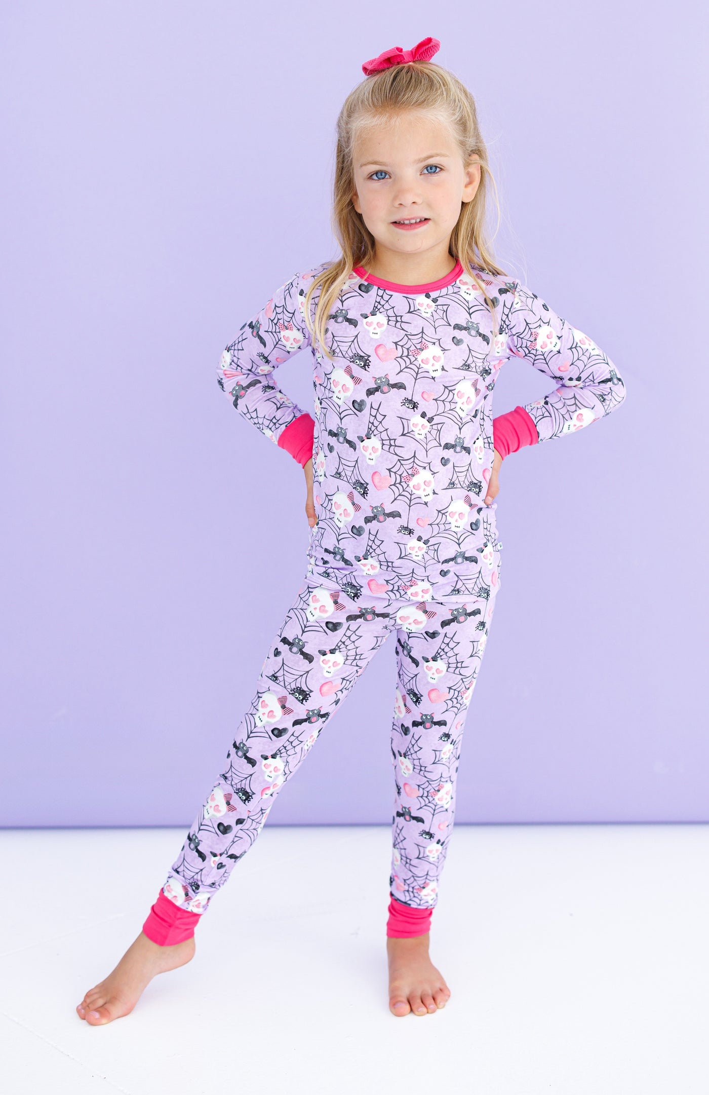 carrie 2-piece glow-in-the-dark pajamas: LONG