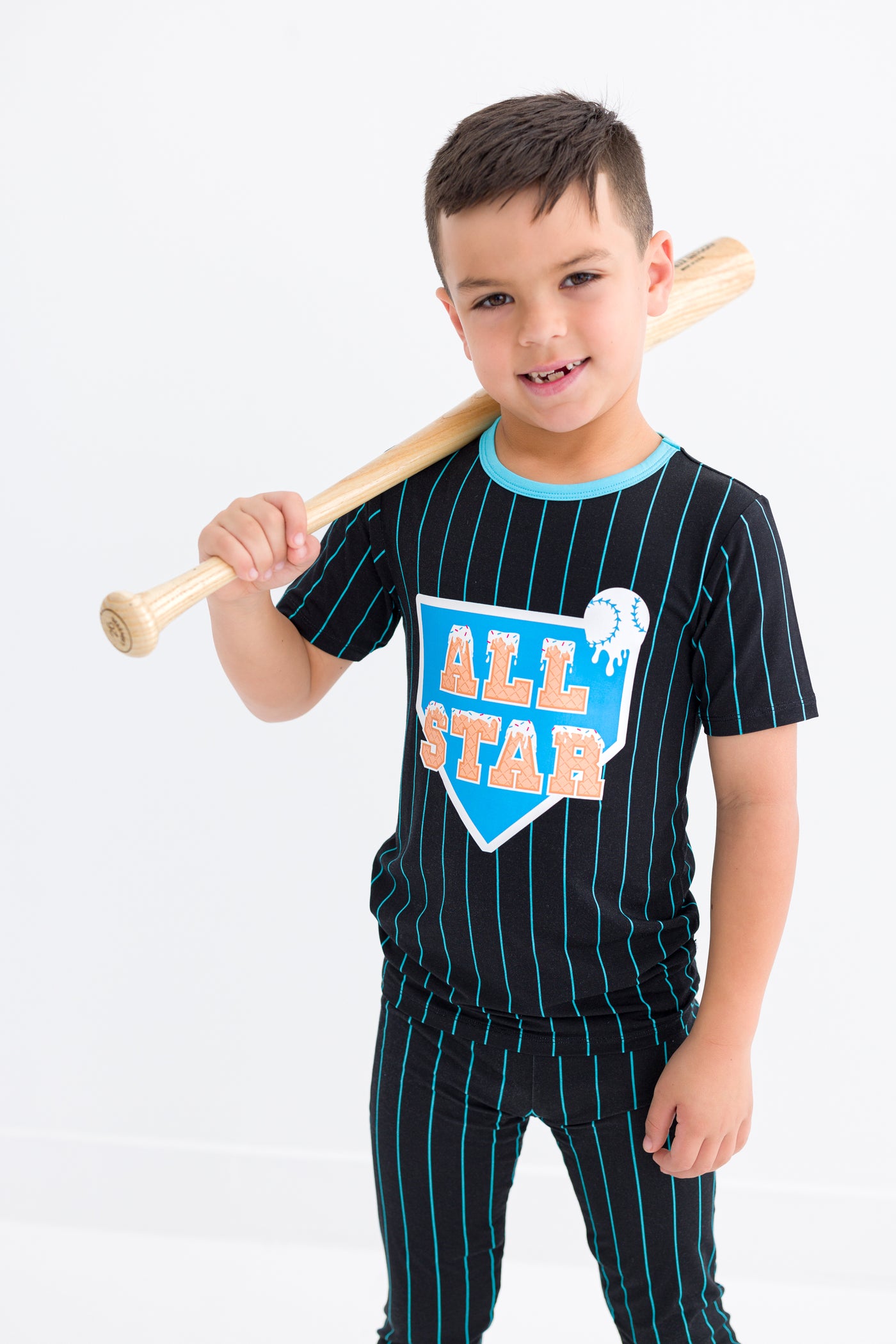 All-Star Pinstripes 2-Piece Pajamas