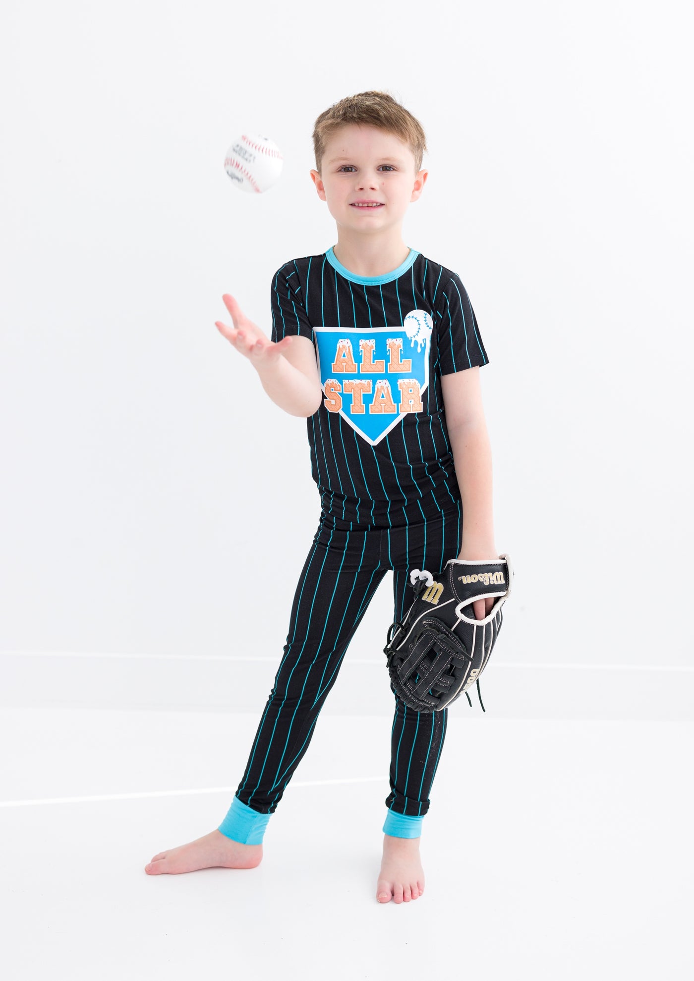 All-Star Pinstripes 2-Piece Pajamas