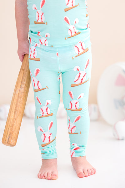 Baseball Bunnies 2-Piece Pajamas