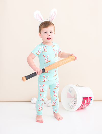 Baseball Bunnies 2-Piece Pajamas