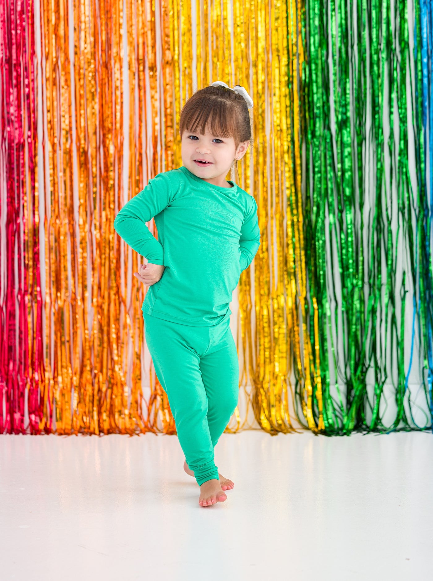 gumdrop green 2-piece pajamas