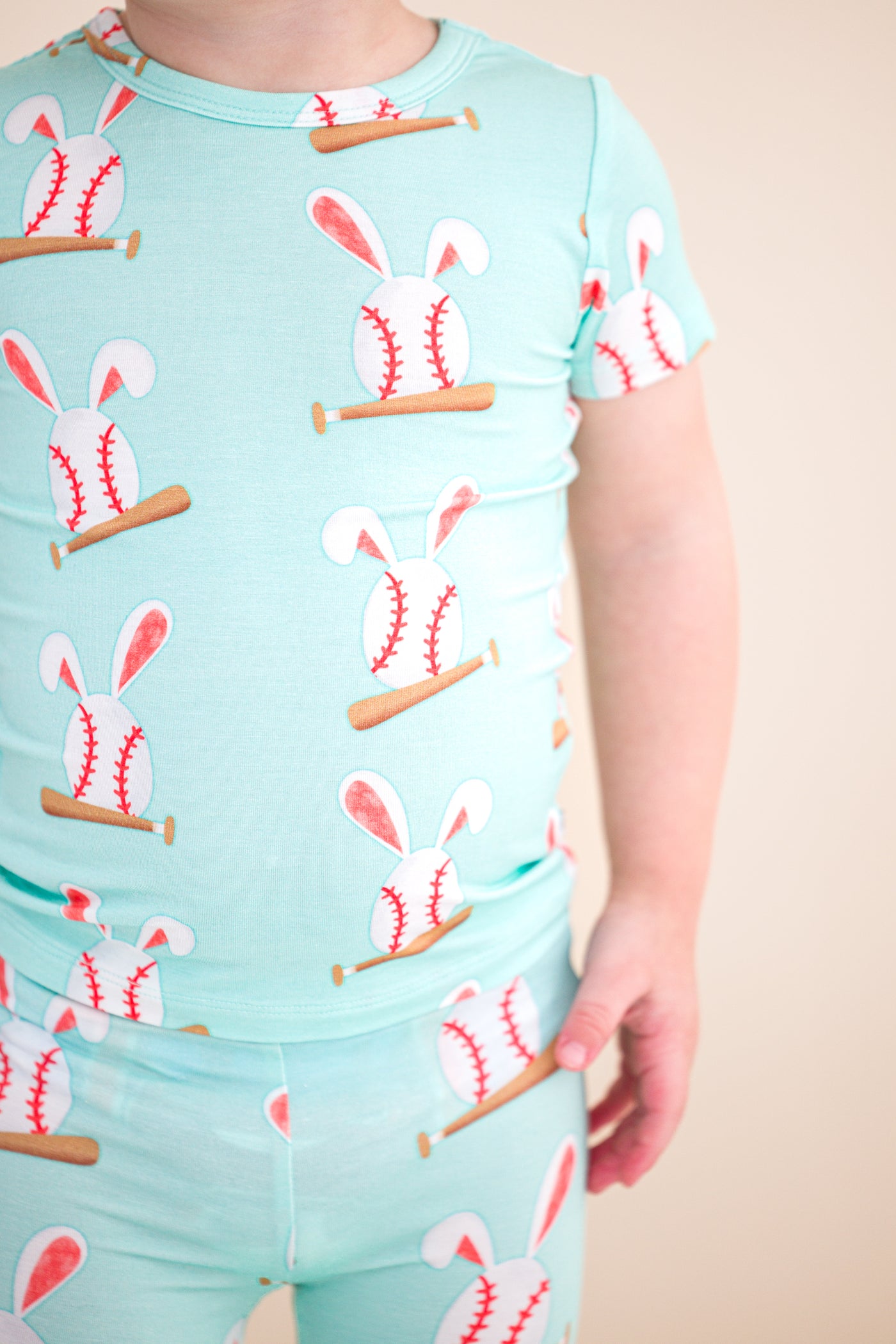 Baseball Bunnies 2-Piece Pajamas