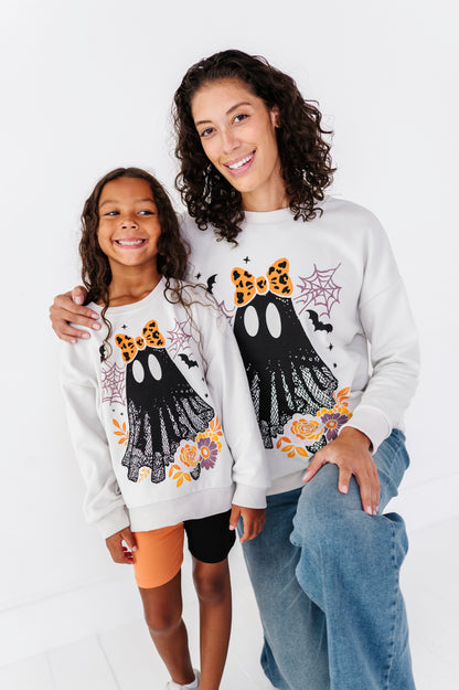 Boo-tiful Blooms Crewneck Sweatshirt: ADULT