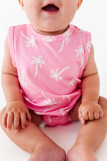 Pink Palms Tank Bubble