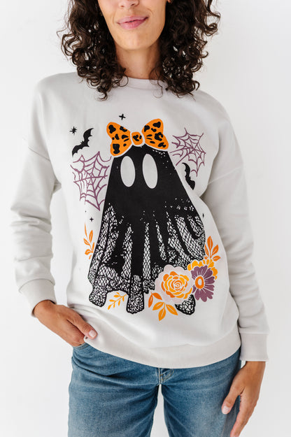 Boo-tiful Blooms Crewneck Sweatshirt: ADULT