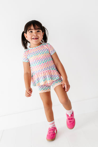 Squiggles Biker Shorts