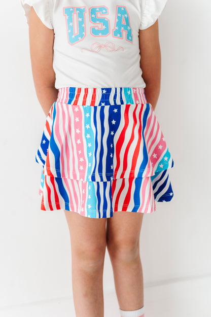 Americana 2-Tiered Skort