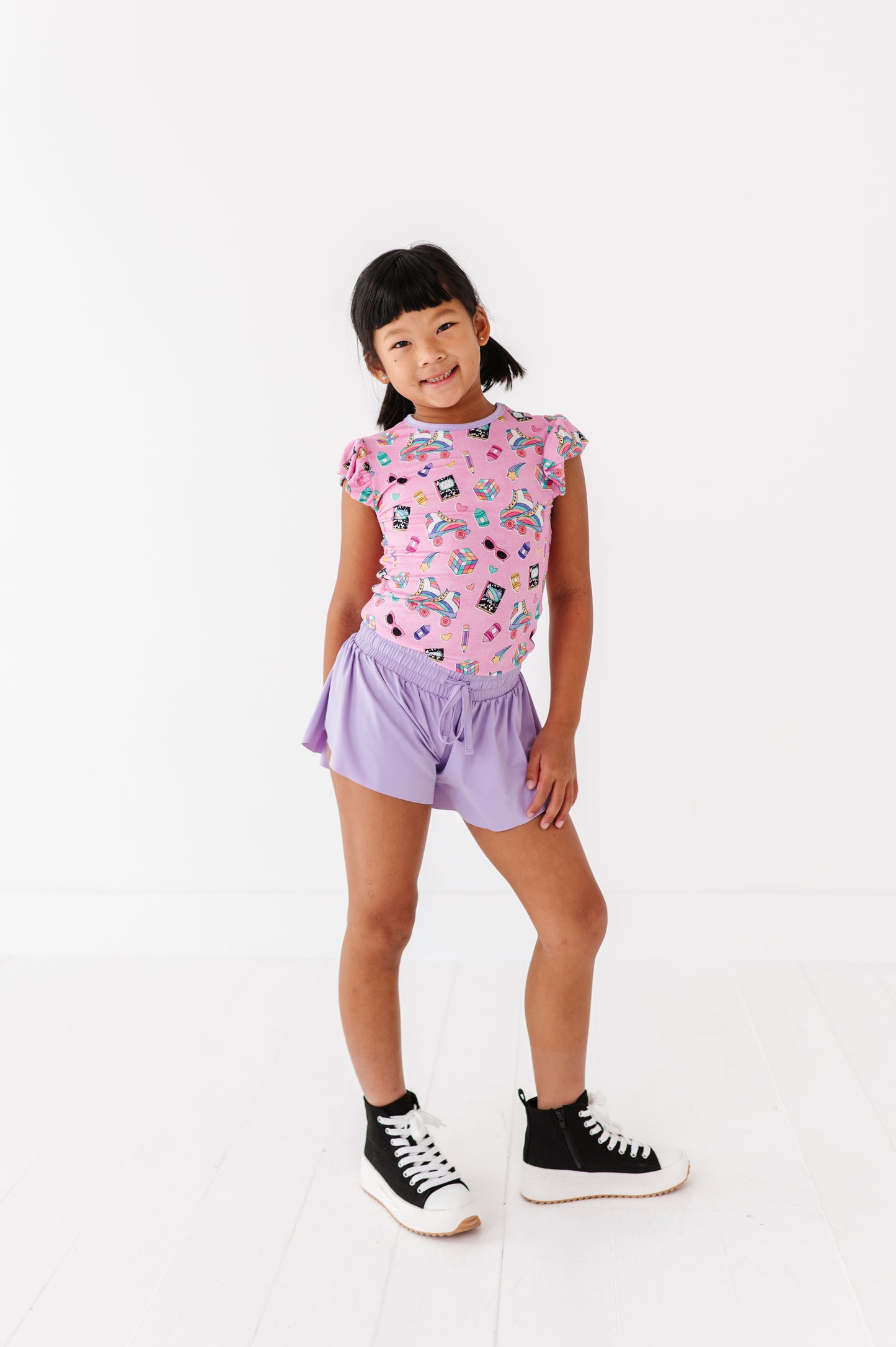 Lavender Butterfly Shorts