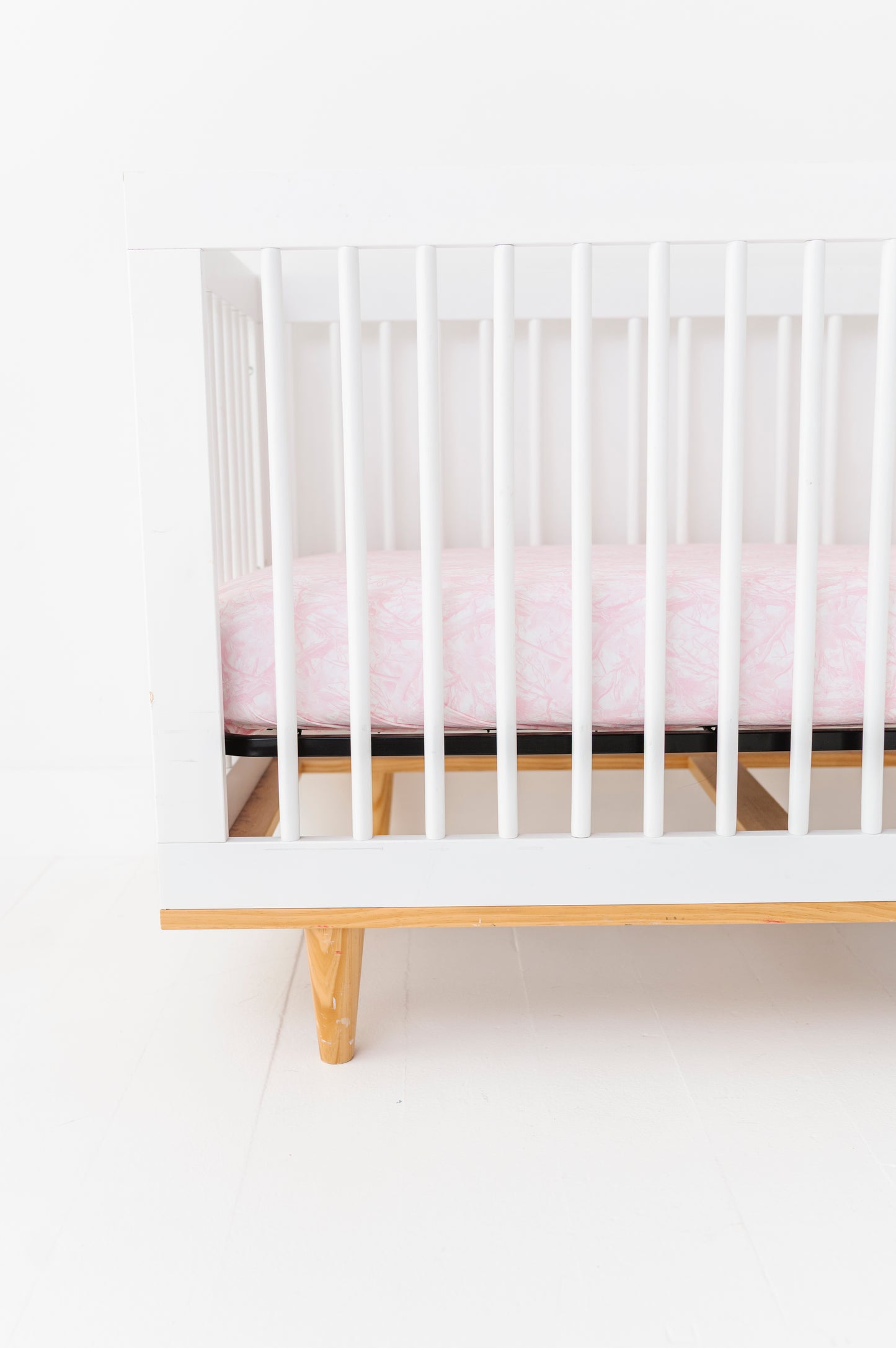 Pink Tree Camo Crib Sheet