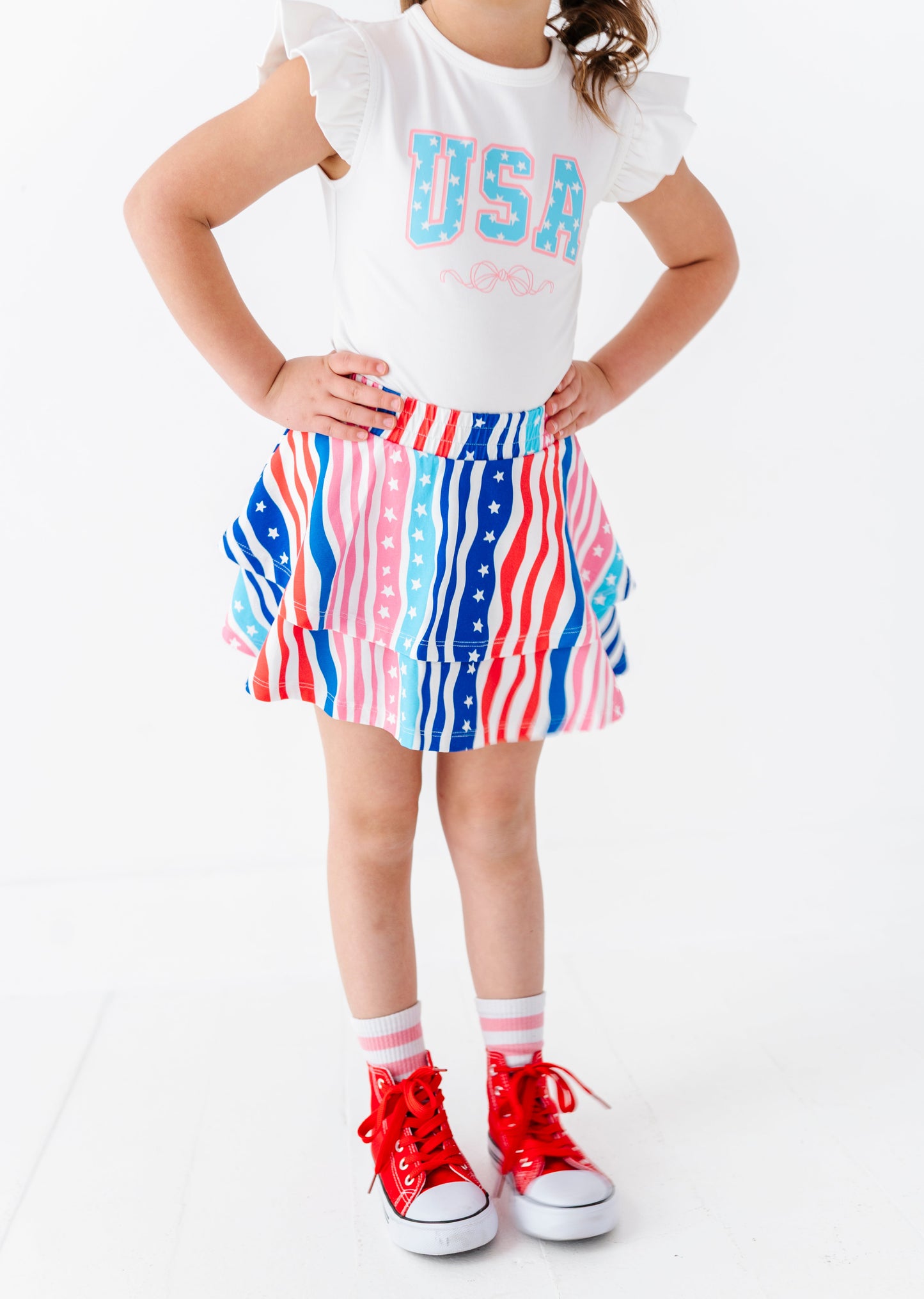 Americana 2-Tiered Skort