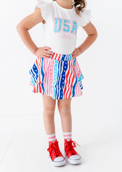 Americana 2-Tiered Skort