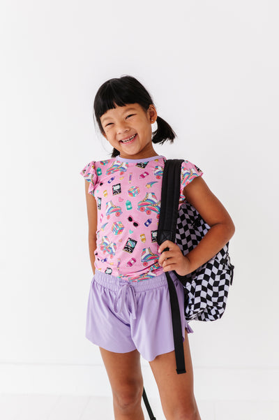 Lavender Butterfly Shorts