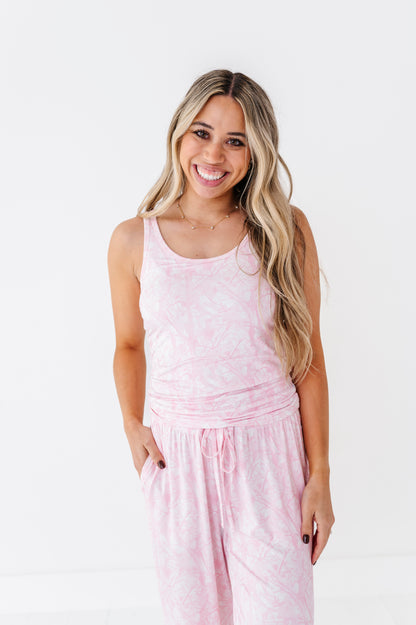 Pink Tree Camo Women's Cami Set