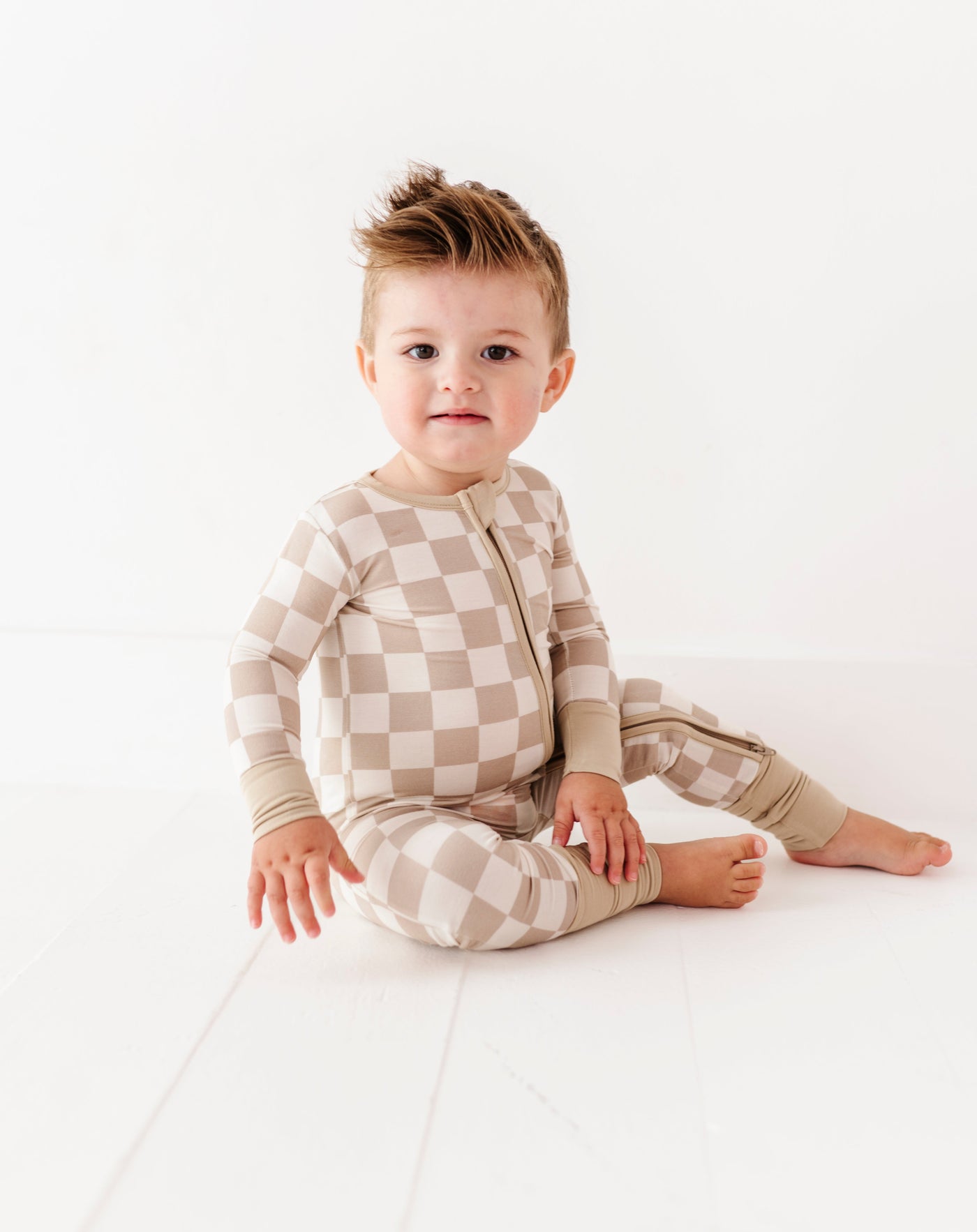 Oat Check Convertible Romper