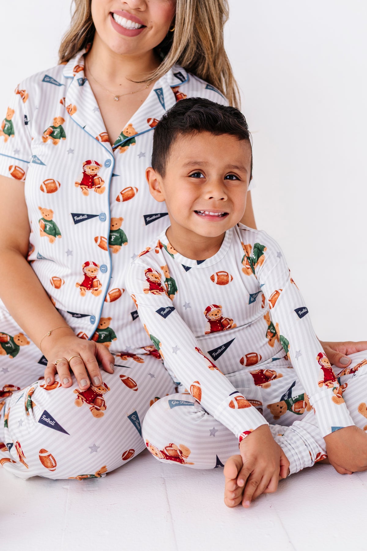 Touchdown Teddy Bamboo Pajama Set