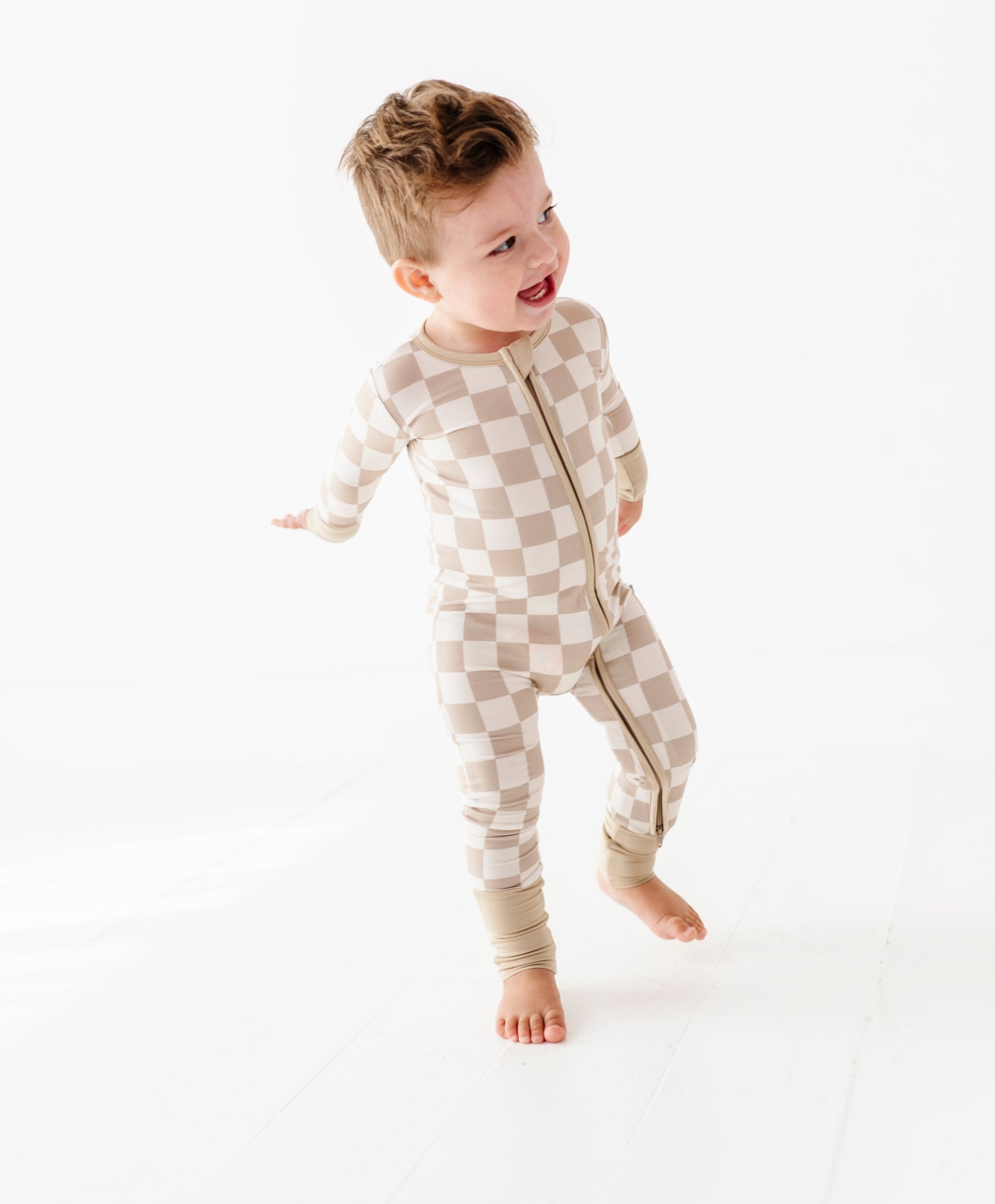 Oat Check Convertible Romper