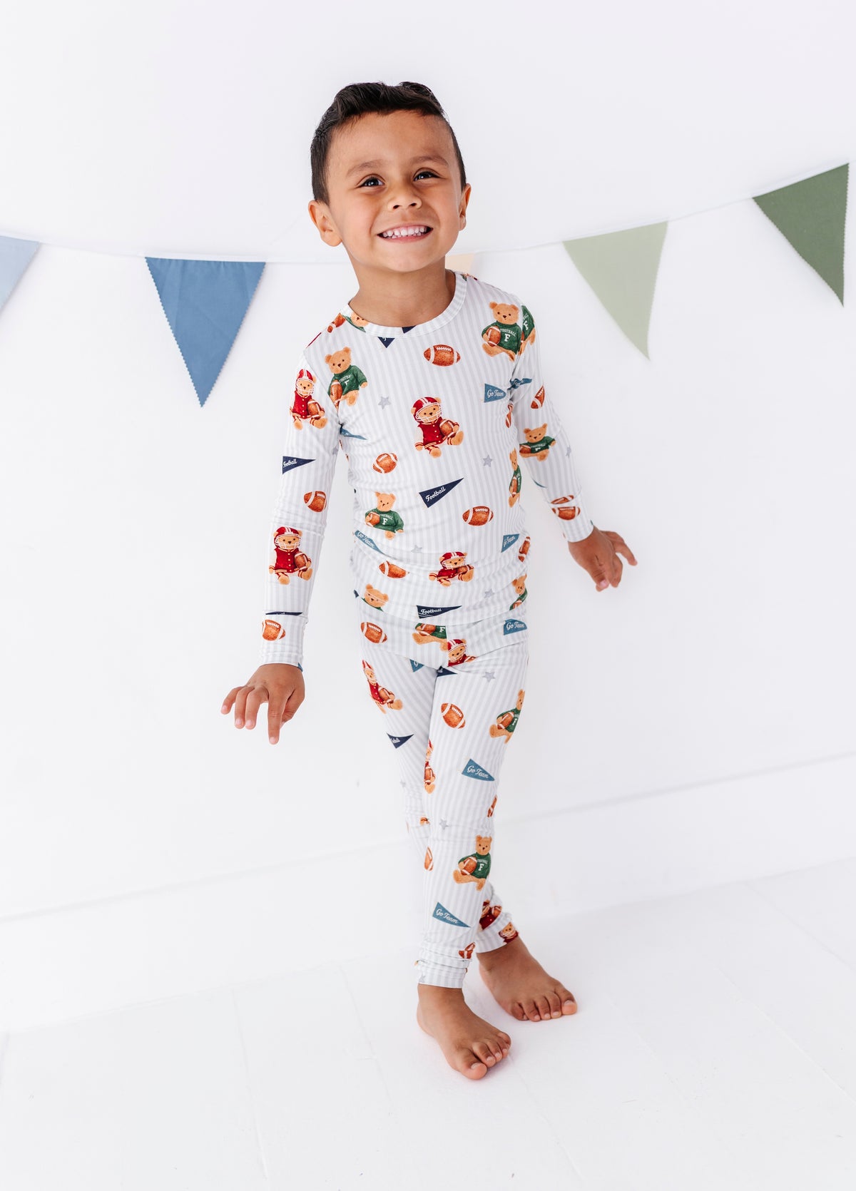 Touchdown Teddy Bamboo Pajama Set