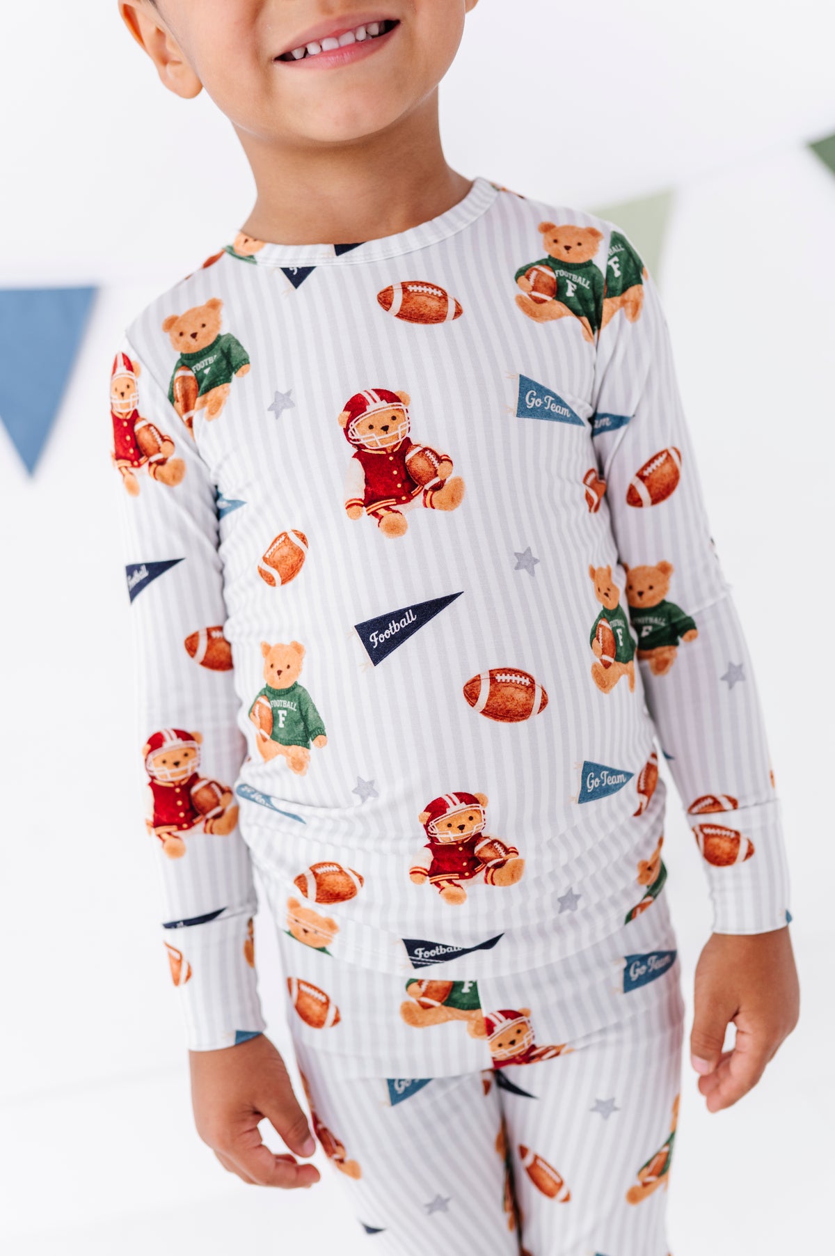 Touchdown Teddy Bamboo Pajama Set