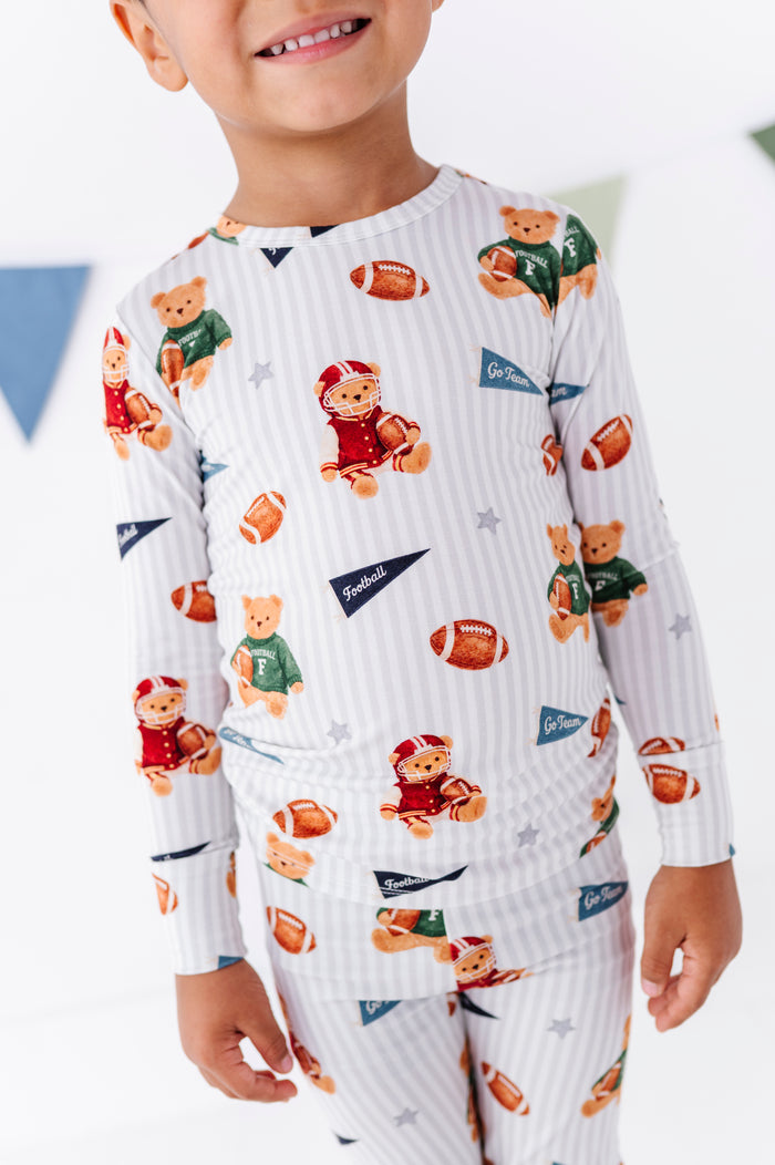 Touchdown Teddy Bamboo Pajama Set