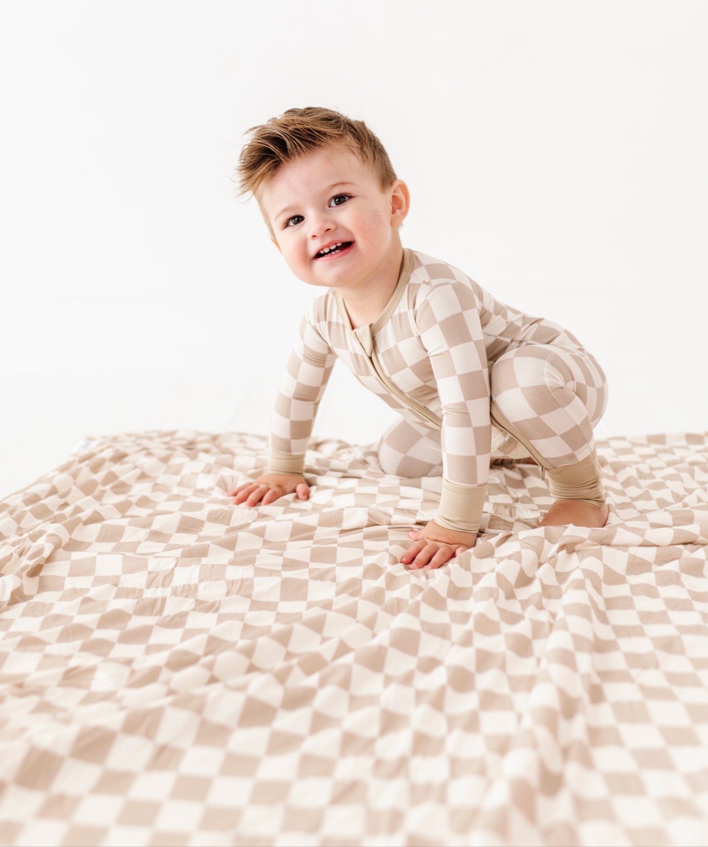 Oat Check Convertible Romper