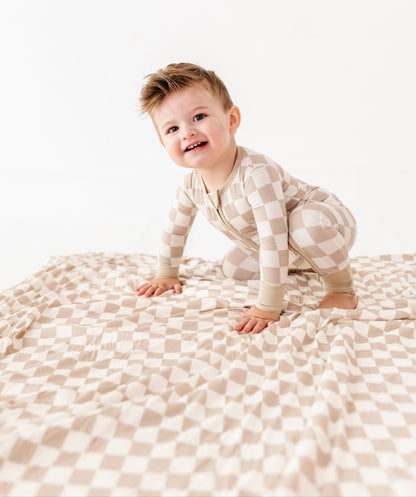 Oat Check Convertible Romper