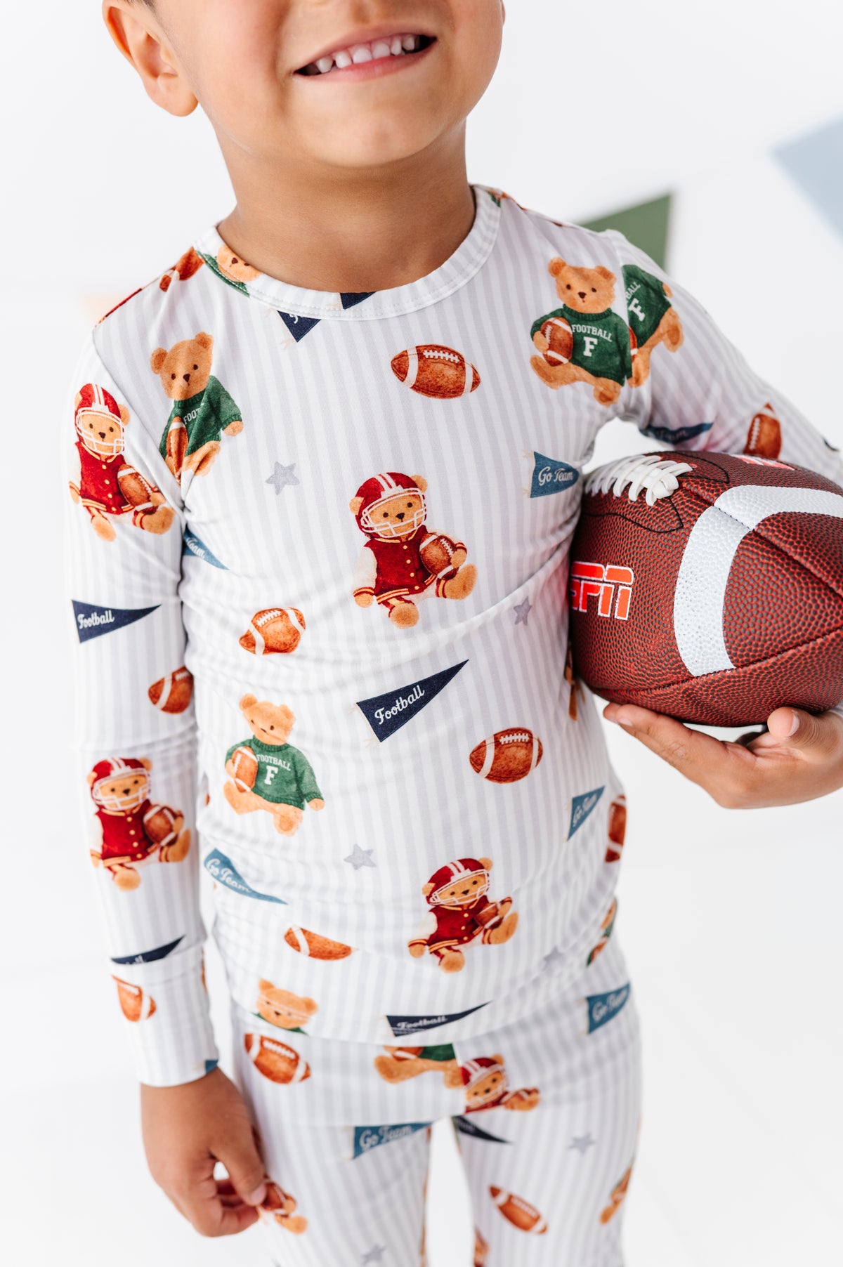 Touchdown Teddy Bamboo Pajama Set