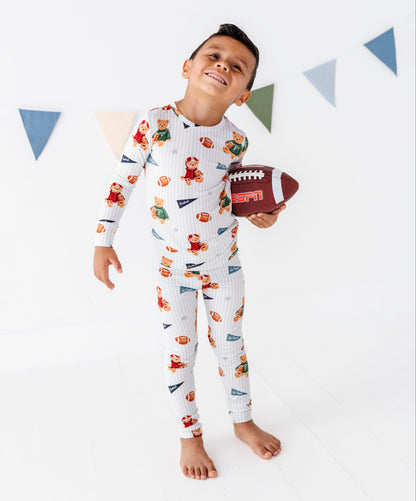 Touchdown Teddy Bamboo Pajama Set