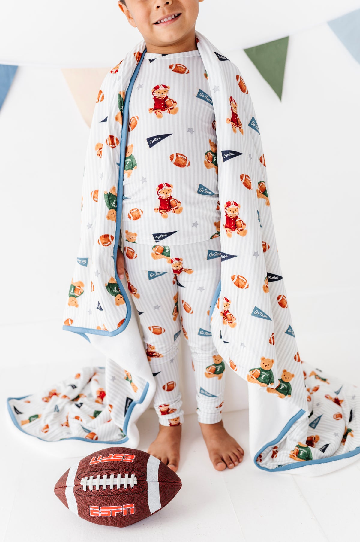 Touchdown Teddy Plush Blanket