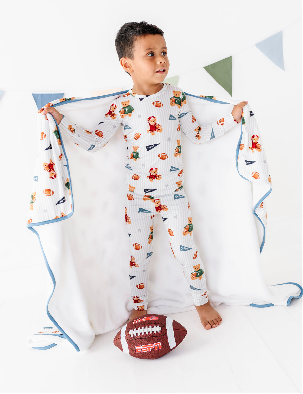 Touchdown Teddy Plush Blanket