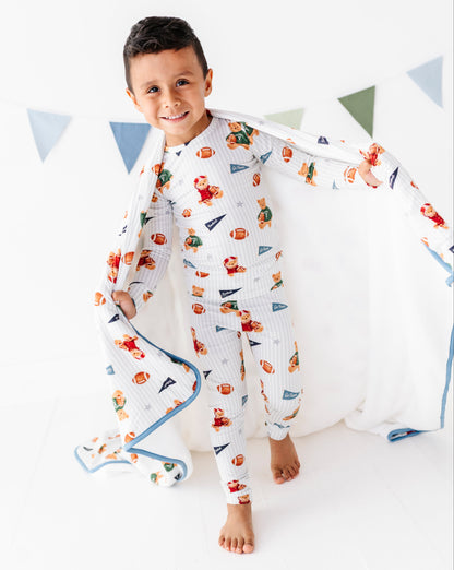 Touchdown Teddy Bamboo Pajama Set
