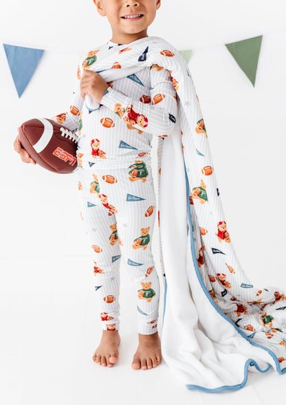 Touchdown Teddy Plush Blanket
