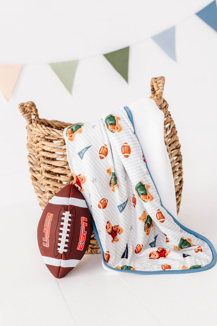 Touchdown Teddy Plush Blanket