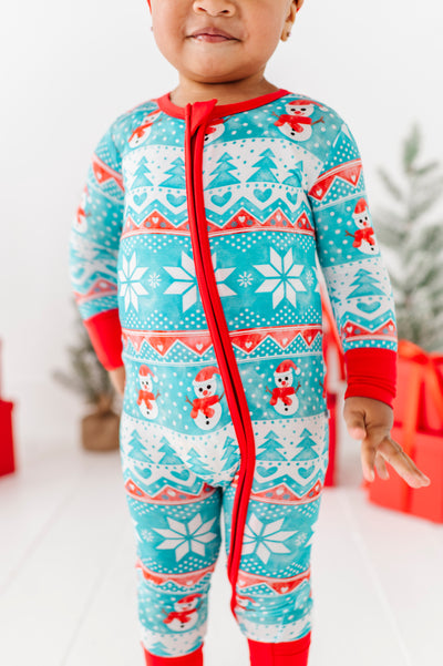 Frosty Fair Isle Convertible Romper